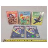 4- 1950's Children's Little Golden Books & Davy