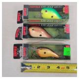 3 Rapala 3' - 3.5' Fishing Lures