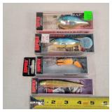 4 Rapala 4' - 4.5' Fishing Lures
