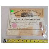 1865 Stock Certificate- Lockport and Venango Oil