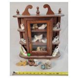 Glass Shoe Collection in Showcase