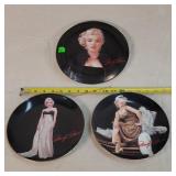 3- Marilyn Monroe Up Close & Personal Plates