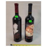 2- Marilyn Merlot Wine Bottles