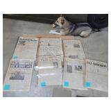 8+ 1940's War Time Newspapers