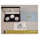 American Eagle 20th Anniv. Silver Coin Set of 3