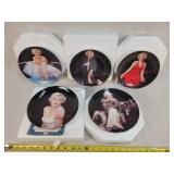 5- Up Close & Personal Marilyn Monroe Plates