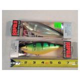 2 Rapala Super Shad Rap 5.5' Lures