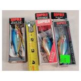 3- Rapala Fishing Lures