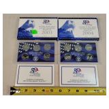 2003 & 2004 US Mint State Quarter Sets
