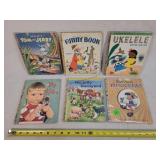 6- 1950's Children's Little Golden Books