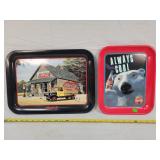 2- Coca-Cola Tin Trays