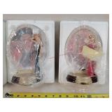 2- Marilyn Monroe Collector Plate Figures