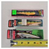 3 Rapala Minnow 4.5' Lures