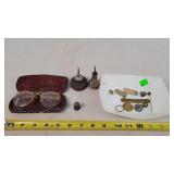 Sterling Thimble, Oilers, & Old Collectables