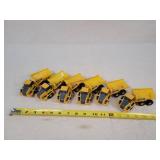 6- 1/64 Deere Dump Trucks - Plastic