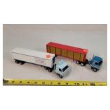 2- Winross 1/64 Advertising Semi's