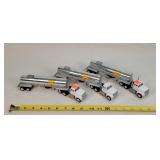 3- 1/64 Winross Fertilizer Tanker Semi's
