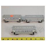 3- HO Hopper Train Cars