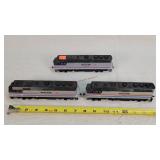 3- HO Amtrack Train Engines
