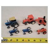 6- Played Ford & Allis Chalmers Farm Toys