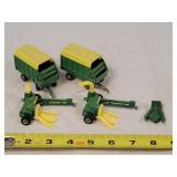 4- Played 1/64 John Deere Forage Toys