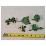5- Played 1/64 John Deere Farm Toys