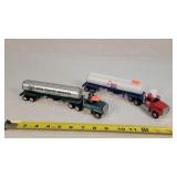 2- Winross 1/64 Advertising Tanker Semi's