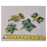 4- Played 1/64 John Deere Farm Toys