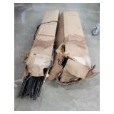 2 Boxes of Misc Straight HO Train Track - Dirty
