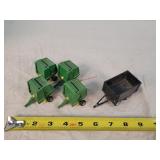 4- 1/64 John Deere Balers & Transport Cart