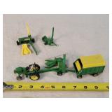 5- Played 1/64 John Deere Farm Toys
