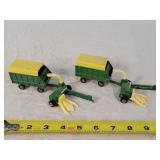 4- Played 1/64 John Deere Farm Toys