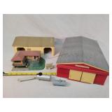 2- 1/64 Machine Sheds & HO House