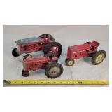 Slik Farmall H, Broken Hubley, & International