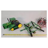 Played 1/16 9420T Tractor, JD Disk, & IH