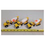 3- 1/64 Mack / Greenlight Played Cement Trucks