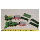 2- Played 1/64 John Deere Forage Harvester Sets