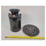 10" Metal USA $1 Decor & Milk Cookie Jar