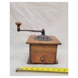 Antique Wooden Coffee Grinder
