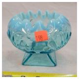 Jefferson Glass Beaded Fan Shell & Dot Bowl - 5"