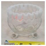 Northwood White Opalescent Bowl 4"