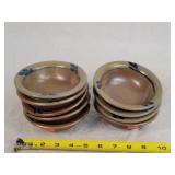 9- 5" Rowe Pottery Salt Glazed Bowls