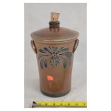 Rowe Pottery Salt Glazed Canister 12"t