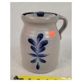 Rowe Pottery Salt Glazed Jar 7"t