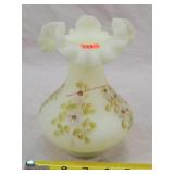 Fenton Custard Vase - Uranium Glow