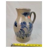 Rowe Pottery Salt Glazed Water Pitcher 12"t