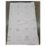 Vintage Hand Stitched 40x52 Baby Quilt