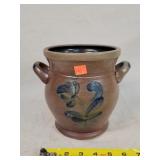 Rowe Pottery Salt Glazed Vase 6x7t