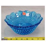 Blue Hobnail Imperial 8" Bowl