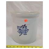 Western 2 Gallon Stoneware Crock - Cracked
